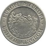 1992 ONE ECU UNITED KINGDOM - WORLD COINS - Cambridgeshire Coins