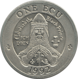 1992 ONE ECU WALES - WORLD COINS - Cambridgeshire Coins