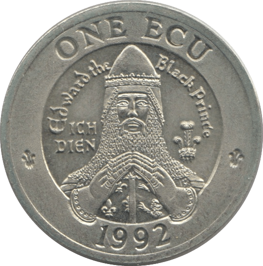 1992 ONE ECU WALES - WORLD COINS - Cambridgeshire Coins