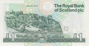 1992 ONE POUND ROYAL BANK OF SCOTLAND BANKNOTE REF SCOT - 65 - WORLD BANKNOTES - Cambridgeshire Coins