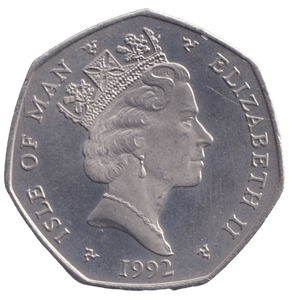 1992 PAPER BOY 50P ISLE OF MAN ( PROOF ) AA - 50P REGIONAL ISSUES - Cambridgeshire Coins
