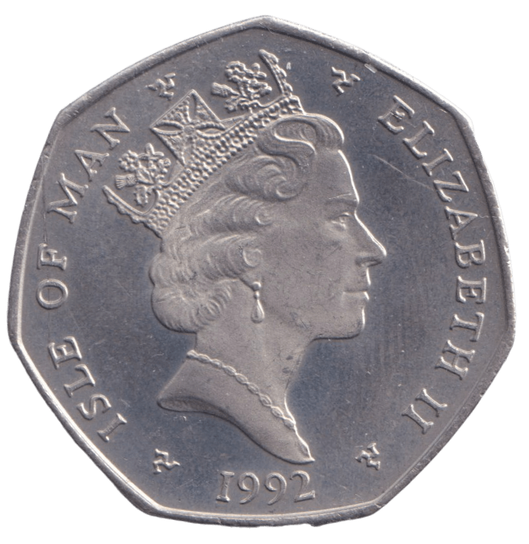 1992 PAPER BOY 50P ISLE OF MAN ( PROOF ) AA - 50P REGIONAL ISSUES - Cambridgeshire Coins