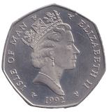 1992 PAPER BOY 50P ISLE OF MAN ( PROOF ) AA - 50P REGIONAL ISSUES - Cambridgeshire Coins