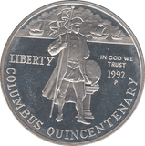 1992 SILVER 1 DOLLAR USA ( PROOF ) - SILVER WORLD COINS - Cambridgeshire Coins