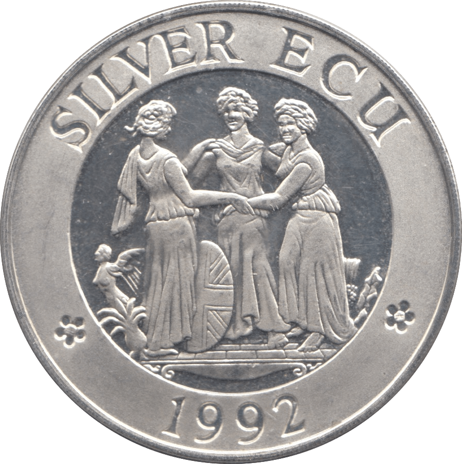 1992 SILVER ECU EUROPE - SILVER WORLD COINS - Cambridgeshire Coins