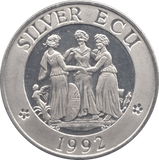 1992 SILVER ECU EUROPE - SILVER WORLD COINS - Cambridgeshire Coins