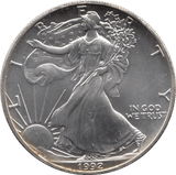 1992 SILVER LIBERTY DOLLAR USA - SILVER WORLD COINS - Cambridgeshire Coins