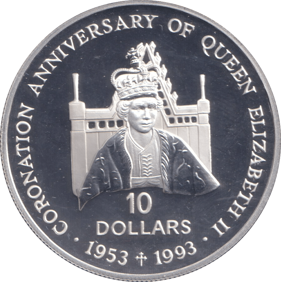 1992 SILVER PROOF 10 DOLLAR SOLOMON ISLANDS - SILVER WORLD COINS - Cambridgeshire Coins