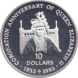 1992 SILVER PROOF 10 DOLLAR SOLOMON ISLANDS - SILVER WORLD COINS - Cambridgeshire Coins