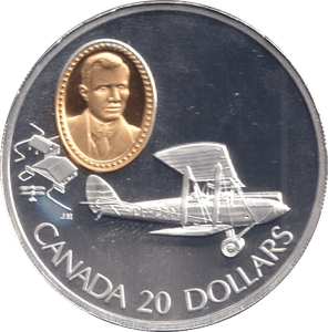1992 SILVER PROOF 20 DOLLAR CANADA - SILVER WORLD COINS - Cambridgeshire Coins