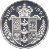 1992 SILVER PROOF 5 DOLLARS 925 SILVER NIUE ISLANDS - SILVER WORLD COINS - Cambridgeshire Coins