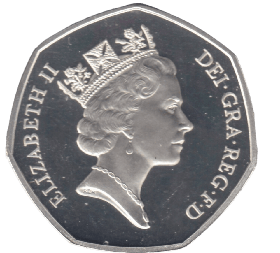 1992 SILVER PROOF 50P - 50P Silver Proof - Cambridgeshire Coins
