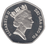 1992 SILVER PROOF 50P - 50P Silver Proof - Cambridgeshire Coins