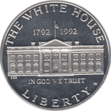 1992 SILVER PROOF COMMEMORATIVE ONE DOLLAR USA - SILVER WORLD COINS - Cambridgeshire Coins