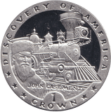 1992 SILVER PROOF CROWN - DISCOVERY OF AMERICA - SILVER WORLD COINS - Cambridgeshire Coins