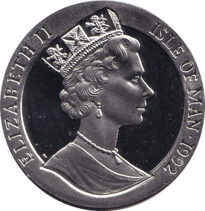 1992 SILVER PROOF CROWN - DISCOVERY OF AMERICA - SILVER WORLD COINS - Cambridgeshire Coins