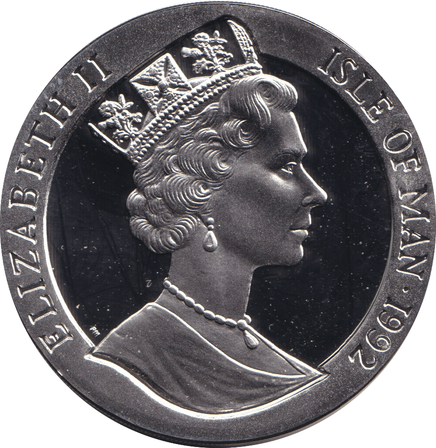 1992 SILVER PROOF CROWN - DISCOVERY OF AMERICA - SILVER WORLD COINS - Cambridgeshire Coins