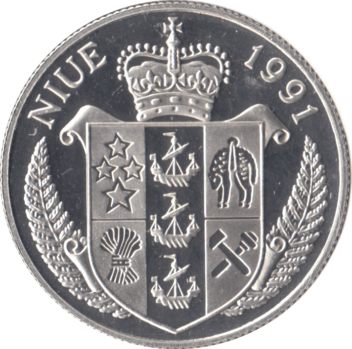 1992 SILVER PROOF TEN DOLLARS 925 SILVER NIUE ISLANDS - SILVER WORLD COINS - Cambridgeshire Coins