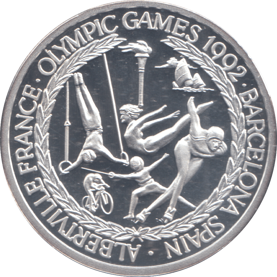 1992 SILVER PROOF TWENTY CROWNS - SILVER WORLD COINS - Cambridgeshire Coins