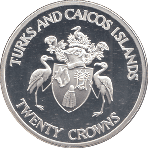 1992 SILVER PROOF TWENTY CROWNS - SILVER WORLD COINS - Cambridgeshire Coins