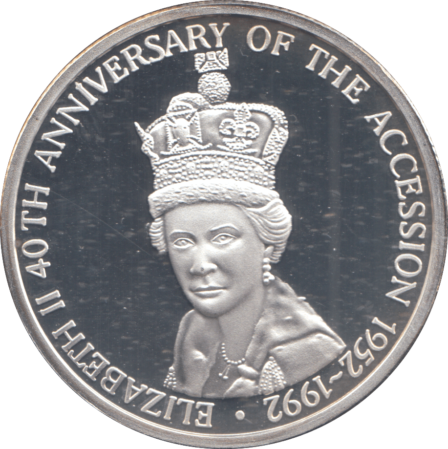 1992 SILVER PROOF TWENTY CROWNS - SILVER WORLD COINS - Cambridgeshire Coins