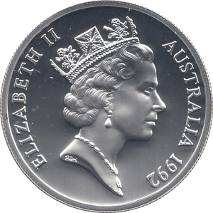 1992 SILVER PROOF TWENTY FIVE DOLLARS AUSTRALIA - SILVER WORLD COINS - Cambridgeshire Coins