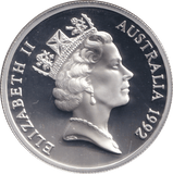 1992 SILVER PROOF TWENTY FIVE DOLLARS AUSTRALIA - SILVER WORLD COINS - Cambridgeshire Coins