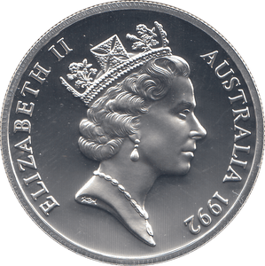 1992 SILVER PROOF TWENTY FIVE DOLLARS AUSTRALIA - SILVER WORLD COINS - Cambridgeshire Coins