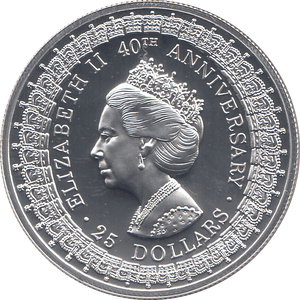 1992 SILVER PROOF TWENTY FIVE DOLLARS AUSTRALIA - SILVER WORLD COINS - Cambridgeshire Coins