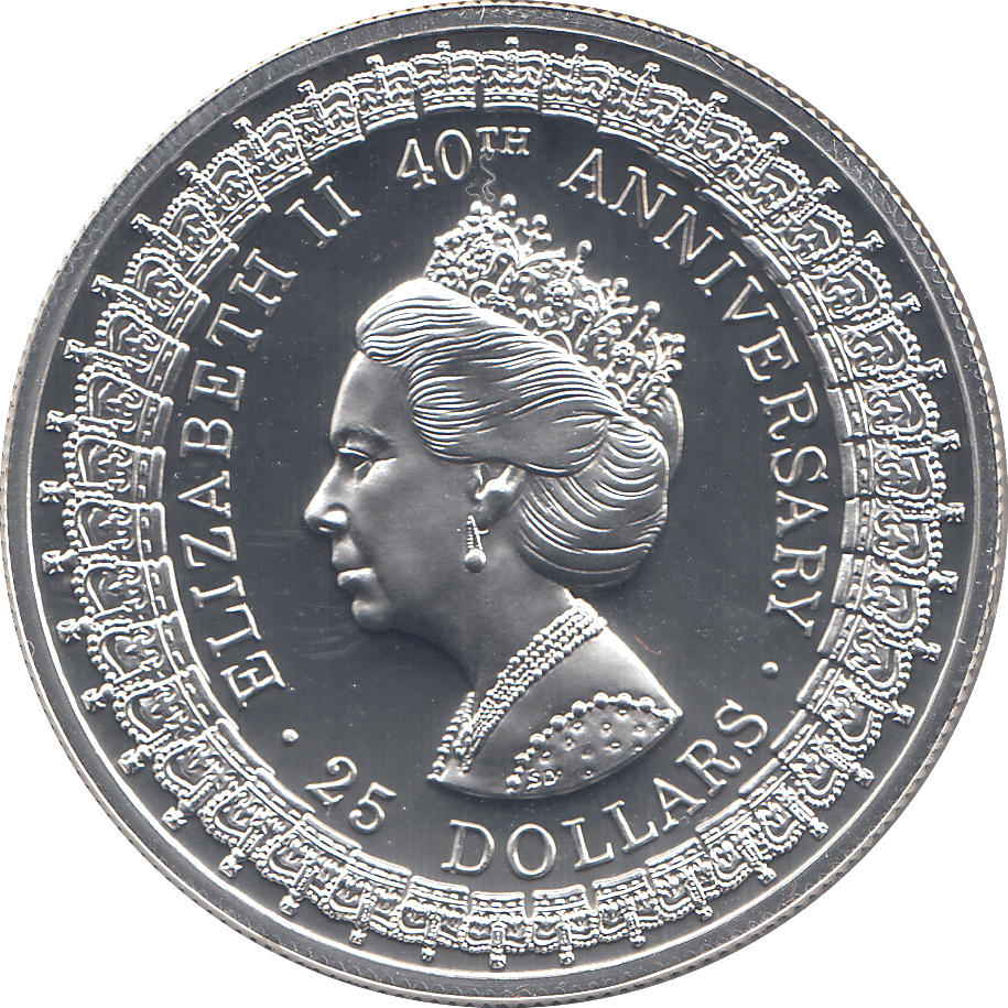 1992 SILVER PROOF TWENTY FIVE DOLLARS AUSTRALIA - SILVER WORLD COINS - Cambridgeshire Coins