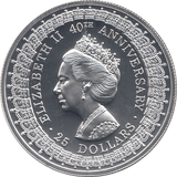 1992 SILVER PROOF TWENTY FIVE DOLLARS AUSTRALIA - SILVER WORLD COINS - Cambridgeshire Coins