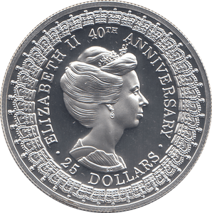 1992 SILVER PROOF TWENTY FIVE DOLLARS AUSTRALIA - SILVER WORLD COINS - Cambridgeshire Coins