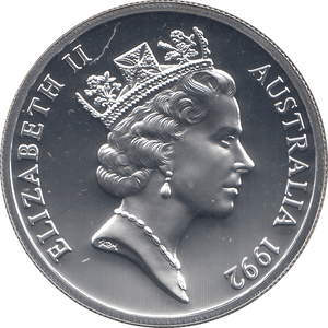 1992 SILVER PROOF TWENTY FIVE DOLLARS AUSTRALIA - SILVER WORLD COINS - Cambridgeshire Coins