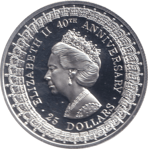 1992 SILVER PROOF TWENTY FIVE DOLLARS AUSTRALIA - SILVER WORLD COINS - Cambridgeshire Coins