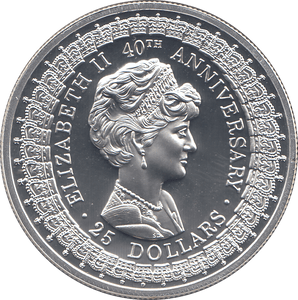 1992 SILVER PROOF TWENTY FIVE DOLLARS AUSTRALIA - SILVER WORLD COINS - Cambridgeshire Coins