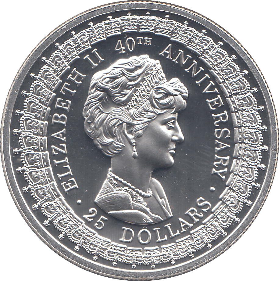 1992 SILVER PROOF TWENTY FIVE DOLLARS AUSTRALIA - SILVER WORLD COINS - Cambridgeshire Coins