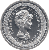 1992 SILVER PROOF TWENTY FIVE DOLLARS AUSTRALIA - SILVER WORLD COINS - Cambridgeshire Coins