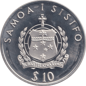 1992 TEN DOLLARS SAMOA SISIFO - WORLD COINS - Cambridgeshire Coins
