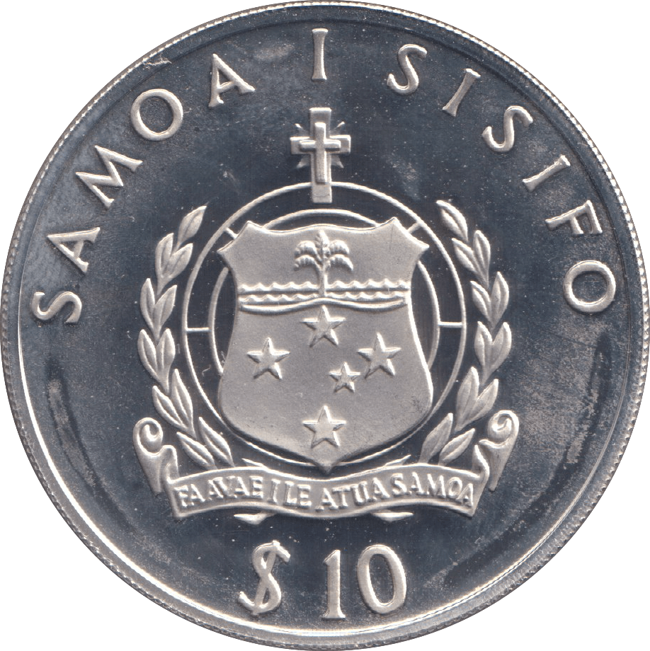 1992 TEN DOLLARS SAMOA SISIFO - WORLD COINS - Cambridgeshire Coins