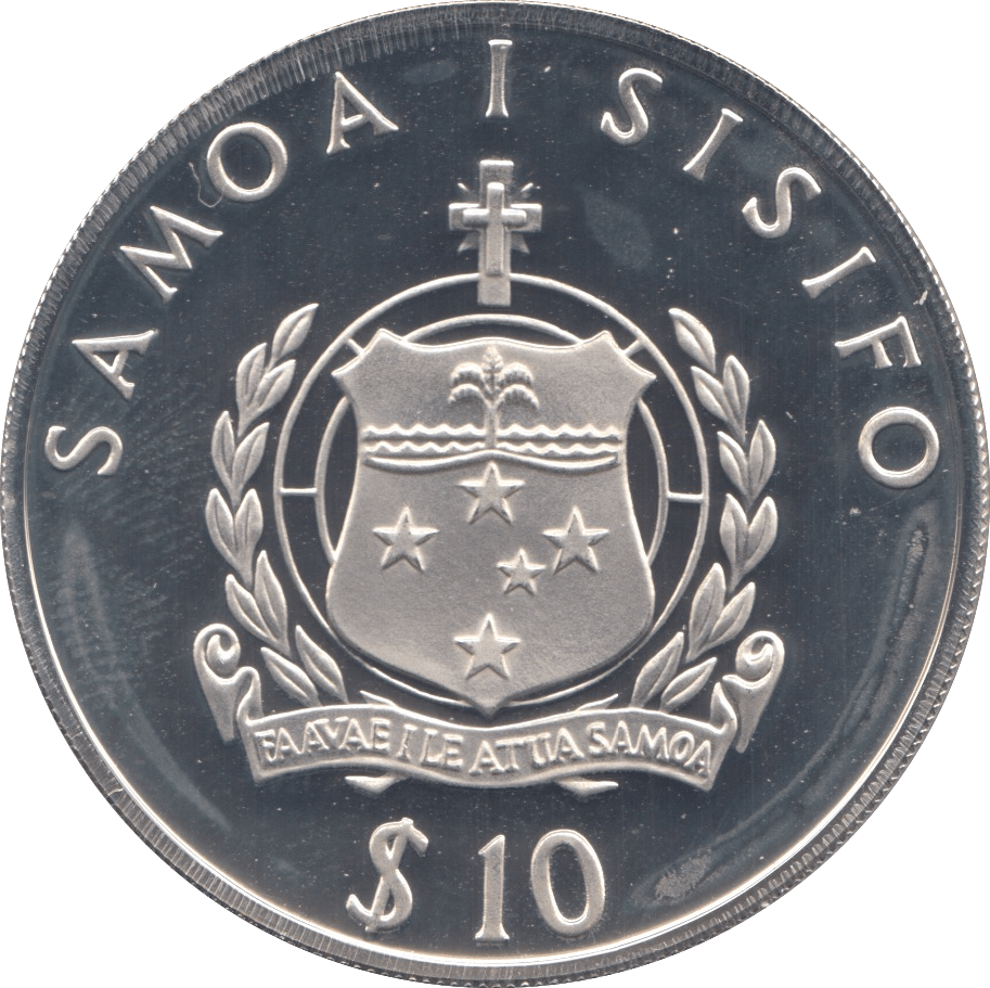 1992 TEN DOLLARS SILVER PROOF WORLD COIN - SILVER WORLD COINS - Cambridgeshire Coins