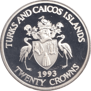 1992 TWENTY CROWNS ANNIVERSARY OF THE ACCESSION - WORLD COINS - Cambridgeshire Coins