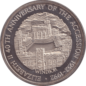1992 TWENTY CROWNS ANNIVERSARY OF THE ACCESSION - WORLD COINS - Cambridgeshire Coins