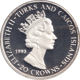 1992 TWENTY CROWNS ANNIVERSARY OF THE ACCESSION - WORLD COINS - Cambridgeshire Coins