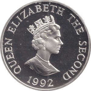 1992 TWO POUNDS ALDERNEY 40TH ANNIVERSARY OF REIGN - SILVER WORLD COINS - Cambridgeshire Coins
