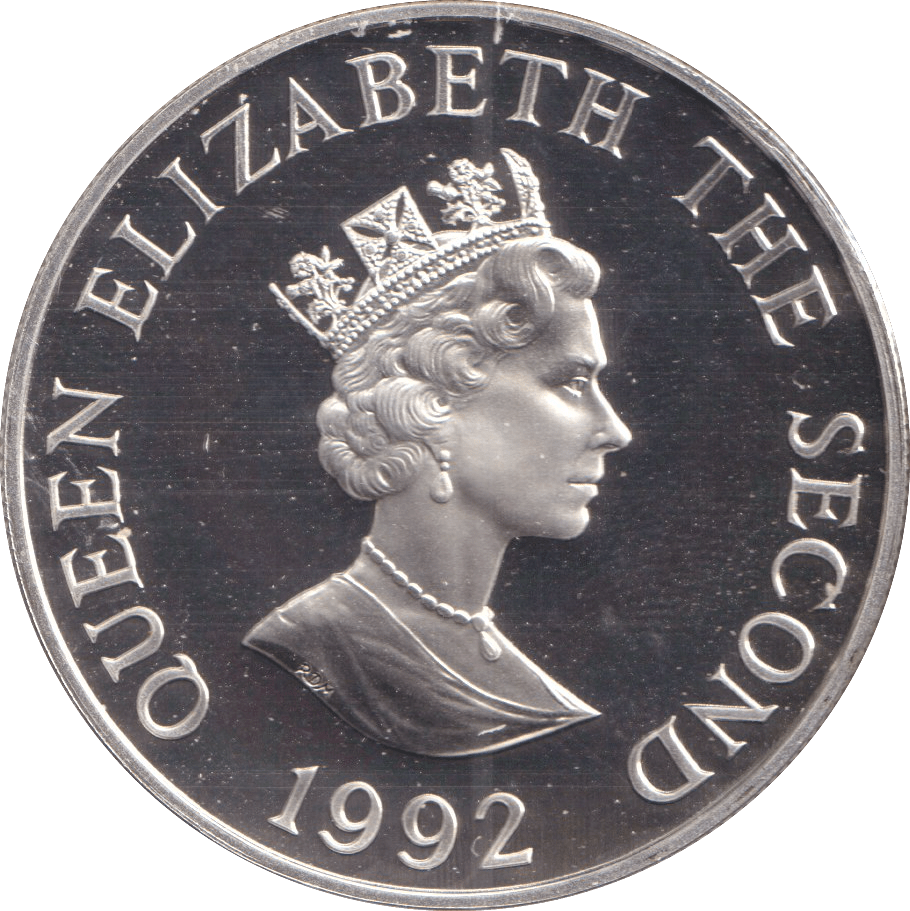 1992 TWO POUNDS ALDERNEY 40TH ANNIVERSARY OF REIGN - SILVER WORLD COINS - Cambridgeshire Coins