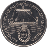 1992 TWO POUNDS ALDERNEY F425 - WORLD COINS - Cambridgeshire Coins