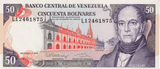 1992 VENEZUELA 50 BOLIVARES BANKNOTE REF-1681 - WORLD BANKNOTES - Cambridgeshire Coins