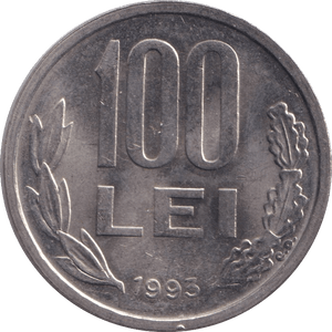 1993 100 LEI ROMANIA - WORLD COINS - Cambridgeshire Coins