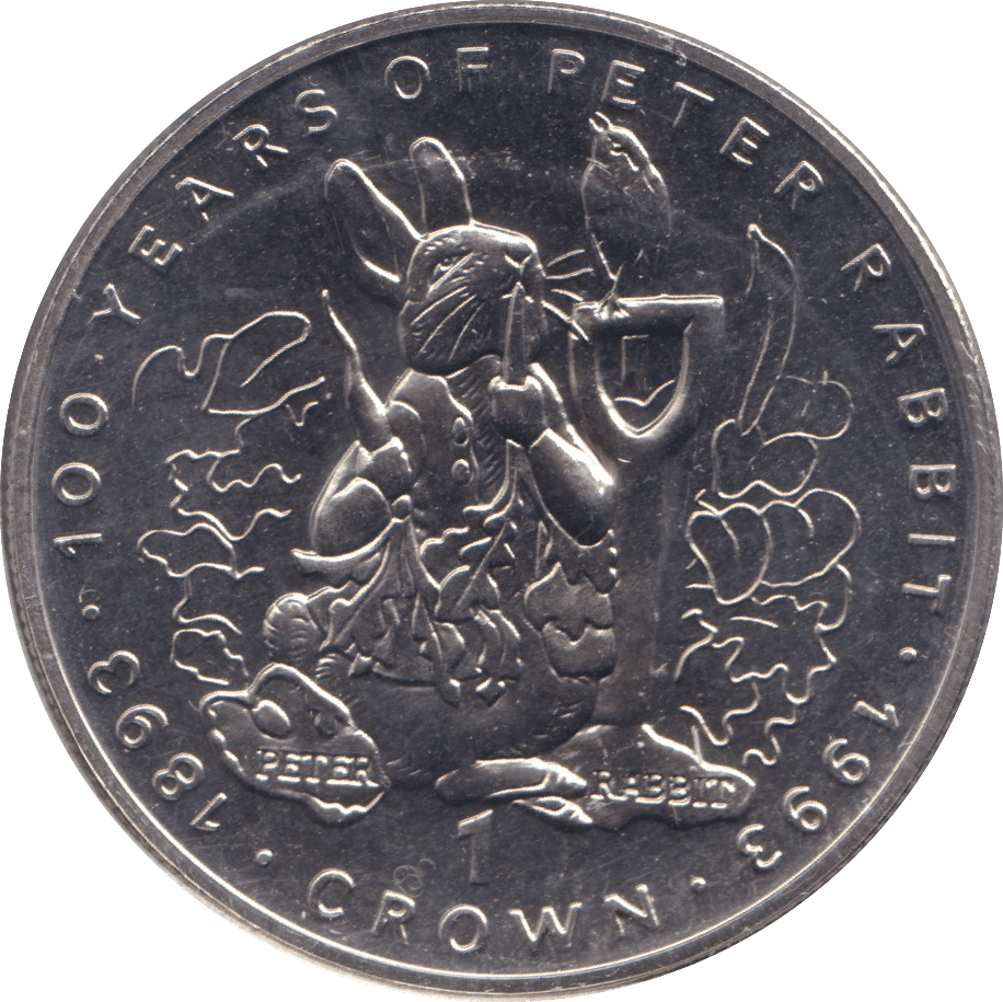 1993 100 YEARS OF PETER RABBIT CROWN GIBRALTAR - CROWN - Cambridgeshire Coins