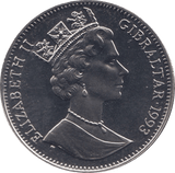 1993 100 YEARS OF PETER RABBIT ONE CROWN GIBRALTAR - WORLD COINS - Cambridgeshire Coins